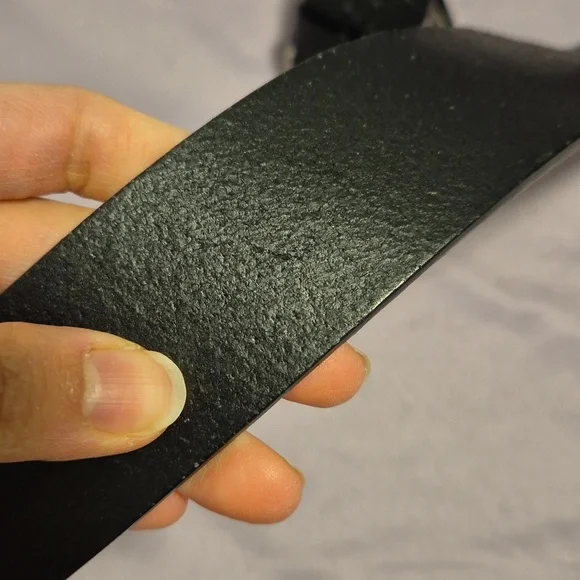 Authentic Gucci Black Guccissima Square Embossed Leather Belt 36/90 - Picture 4 of 7